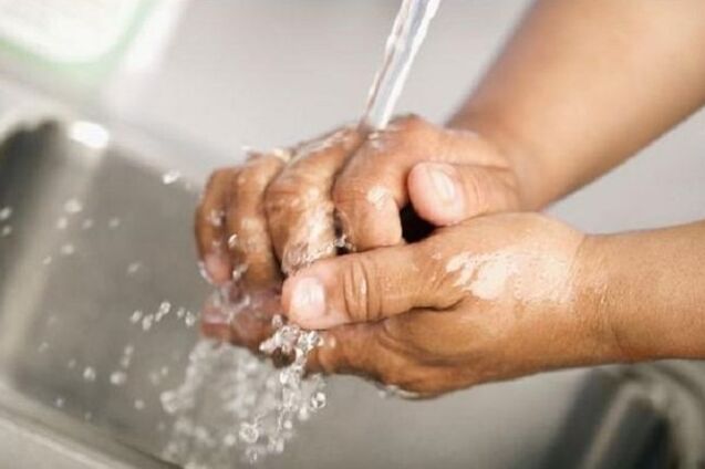 Infection through water during water supply